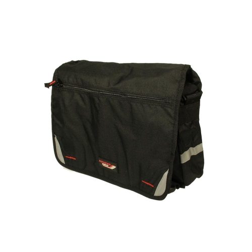 Kerékpár Táska Csomagtartóra 1Részes Fekete Vállpánttal Franchise Férfi 35X9X28Cm