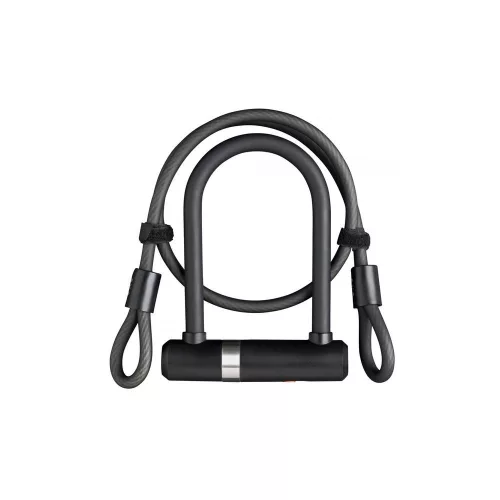 Kerékpár Lakat U 150X14Mm Axa Pro Mini Kiegészítő Kábellel 8Mmx100Cm