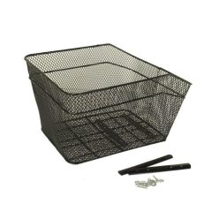   Kosár Kerékpárra Hátra Nagy 38X30X25Cm (Rögzítő Ezüst)