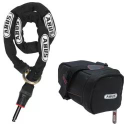   Abus kiegészítő lánc IvyTex ACH 2.0 Adaptor Chain 8KS/85 patkó Kerékpár Lakathoz és Alarmbox 2.0-hoz + ST5950, fekete
