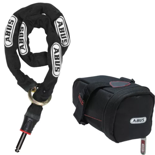 Abus kiegészítő lánc IvyTex ACH 2.0 Adaptor Chain 8KS/85 patkó Kerékpár Lakathoz és Alarmbox 2.0-hoz + ST5950, fekete