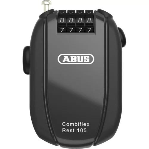 Abus mini kábel Kerékpár Lakat számzáras Combiflex Rest, 105 cm, fekete