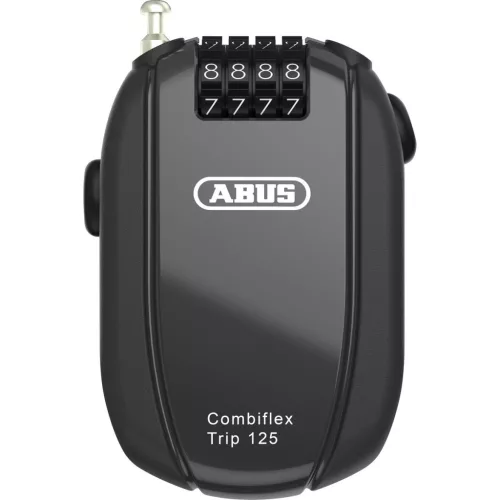 Abus mini kábel Kerékpár Lakat számzárral Combiflex Trip, 125 cm, fekete
