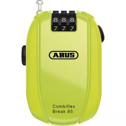   Abus mini kábel Kerékpár Lakat számzáras Combiflex Brake, 85 cm, neon
