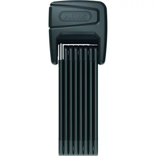 Abus hajtogatható Kerékpár Lakat riasztóval Bordo One SmartX Alarm 6000A/120, kulcs nélküli rendszer, SH tartóval, fekete