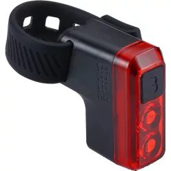   BBB Cycling hátsó Lámpa Kerékpárra BLS-145 Salute, 8 lumen, 4mód, micro USB tölthető 300 mAh akku, gumis felfogatással
