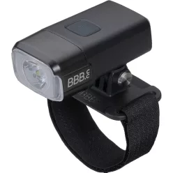   BBB Cycling első Lámpa Kerékpáros sisakra BLS-162 AdventureStrike, 600 lumen, 3 mód, micro USB tölthető 2000mAh akku, tépőzáras GoPro felfogatással
