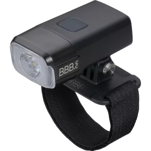 BBB Cycling első Lámpa Kerékpáros sisakra BLS-162 AdventureStrike, 600 lumen, 3 mód, micro USB tölthető 2000mAh akku, tépőzáras GoPro felfogatással