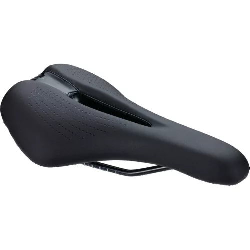BBB Cycling Nyereg Kerékpárra BSD-135 SportComfort 2.0, unisex, szintetikus bőr bevonat, anatómiai nyílással, 145mm széles, 265mm hosszú