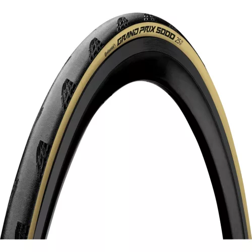 Continental országúti kerékpáros külső gumi 25-622 Grand Prix 5000 700x25C fekete/krém, hajtogathatós