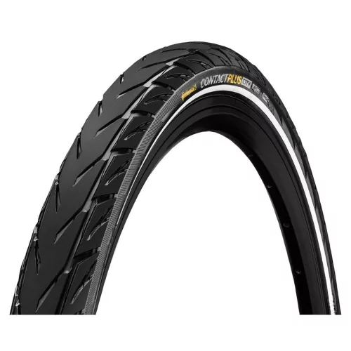 Continental Kerékpár Külső Gumi 55-584 Contact Plus City 27,5X2,2 Fekete/Fekete, Reflektoros
