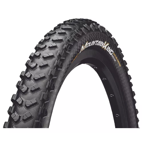 Continental Mtb Kerékpár Külső Gumi 58-559 Mountain King Shieldwall 26X2,3, Tubeless Ready, Fekete/Fekete, Skin Hajtogathatós