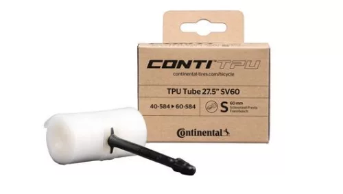 Continental Kerékpár Belső Gumi 27,5" 40/60-584 Tpu Szelep Hossza 60mm Presta szelep = Szingó, Francia, Sclaverand, FV, SV