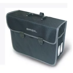 Basil egyoldalas táska kerékpárra Malaga, Hook ON, fekete