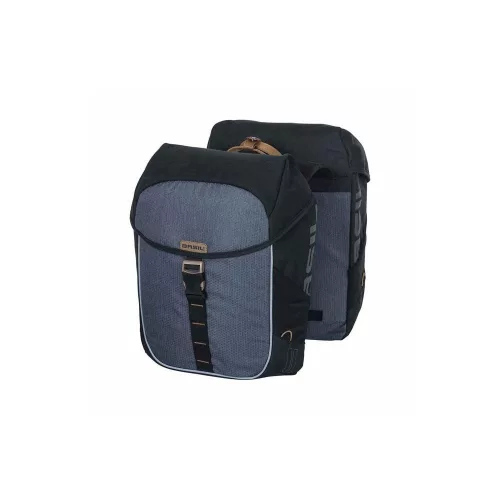 Basil Dupla Táska Kerékpárra Miles Double Bag, Universal Bridge System