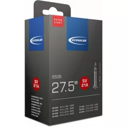   Kerékpár Belső Gumi Schwalbe 27,5X1,50-2,40 Extra Light Szelep Hossza 40mm Presta szelep = Szingó, Francia, Sclaverand, FV, SV 135G