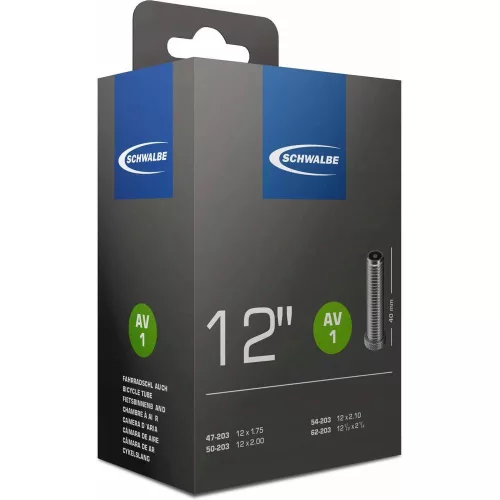 Kerékpár Belső Gumi Schwalbe 12 x 1,75-2,40 Szelep Hossza 40mm Autó Szelep = Motor, Schrader, AV, SV 80G