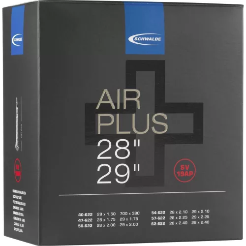 Kerékpár Belső Gumi Schwalbe AirPlus 29 x 1,50-2,40 Szelep Hossza 40mm Presta szelep = Szingó, Francia, Sclaverand, FV, SV 320G