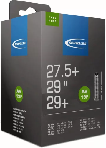 Kerékpár Belső Gumi Schwalbe Freeride 29/27,5 x 2,10-3,00 Szelep Hossza 40mm Autó Szelep = Motor, Schrader, AV, SV 215G
