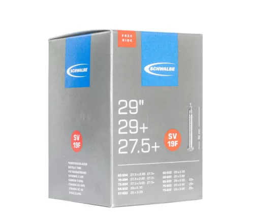 Kerékpár Belső Gumi Schwalbe Freeride 29/27,5 x 2,10-3,00 Szelep Hossza 60mm Presta szelep = Szingó, Francia, Sclaverand, FV, SV 215G