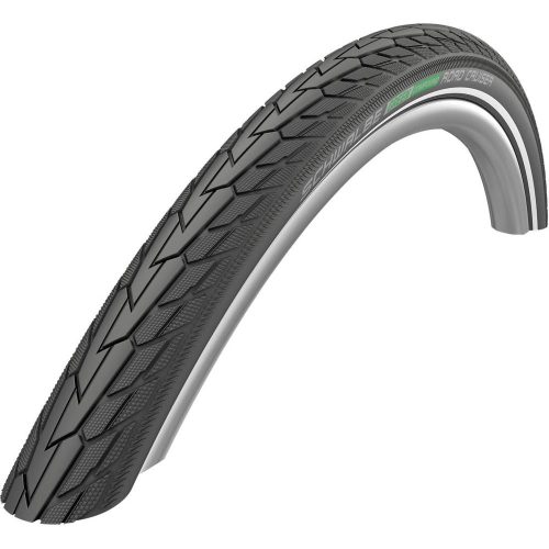 Kerékpár Külső Gumi Schwalbe 622-37(28X1.40) Road Cruiser Active Line Hs484 K-Guard Green Reflex Csíkos Twin Skin 625G