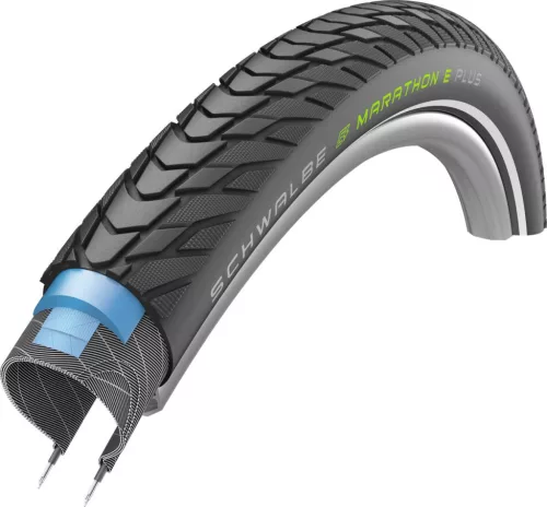 Kerékpár Külső Gumi Schwalbe 27,5X2,00(584-50) Marathon E-Plus Perf Hs498 Sdg Ade Ref 1170G