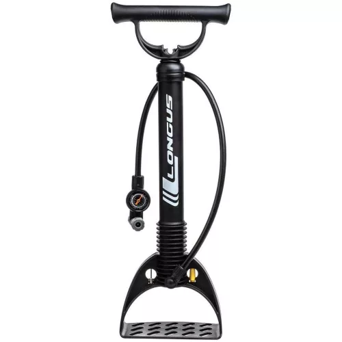 Pumpa Kerékpárhoz Longus One Pp Nagy Talpas Légnyomásmérős Műanyag, 120Psi