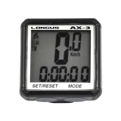   Kerékpár Computer Longus Ax-3 Vezetékes 13 Funkcio Fekete Special Edition