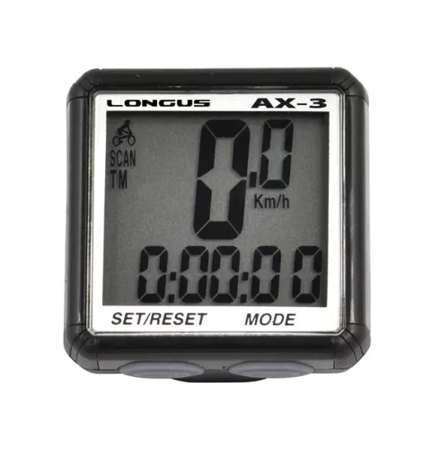 Kerékpár Computer Longus Ax-3 Vezetékes 13 Funkcio Fekete Special Edition