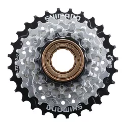   Shimano Fogaskoszorú Kerékpárra Menetes 6-Os 14-28F Mftz5106 Ezüst/Fekete