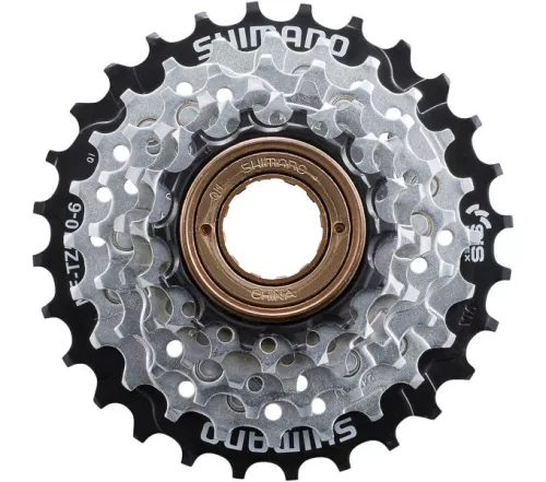 Shimano Fogaskoszorú Kerékpárra Menetes 6-Os 14-28F Mftz5106 Ezüst/Fekete