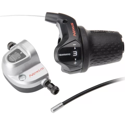 Shimano Váltómarkolat Kerékpárra Jobb Nexus 3-as Revoshift Ezüst Bilincses +Bowden