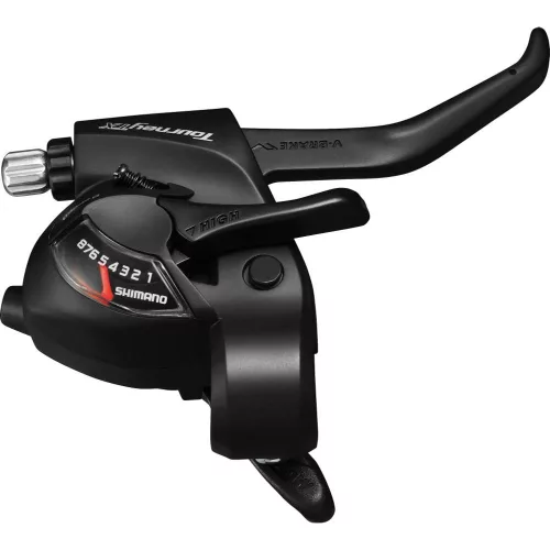 Shimano Fékváltókar Kerékpárra Jobb Tx 8-as Ez-Fire Fekete 2-Ujjas V-Shimano Fékhez
