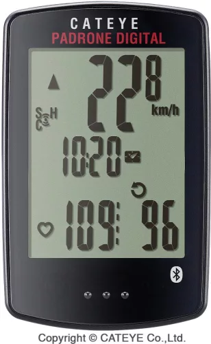 Kerékpár Computer Cateye Padrone Digital 11Funk Wireless Isc12 Jeladóval