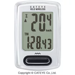   Kerékpár Computer Cateye Velo Wireless Ccvt230 8Funk Wireless Fehér