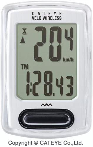 Kerékpár Computer Cateye Velo Wireless Ccvt230 8Funk Wireless Fehér