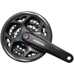  Shimano Hajtómű Kerékpárra Altus 170mm-48X38X28F Négyzetkúpos Fekete Hg 7/8-as Lv
