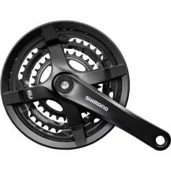   Shimano Hajtómű Kerékpárra Ty 175mm-48X38X28F Négyszögtengelyes Fekete Hg 6/7/8-as Lv