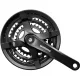 Shimano Hajtómű Kerékpárra Ty 175mm-48X38X28F Négyszögtengelyes Fekete Hg 6/7/8-as Lv