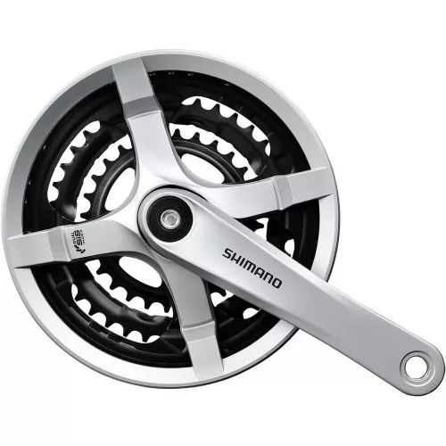 Shimano Hajtómű Kerékpárra Ty 175mm-48X38X28F Négyszögtengelyes Ezüst Hg 6/7/8-as Lv