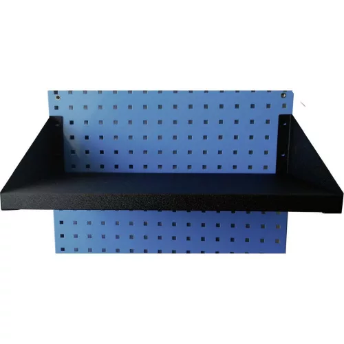 Stahlregal Zum Einhängen In Werkzeuglochwand, Granitschwarz, 360X28X18 cm