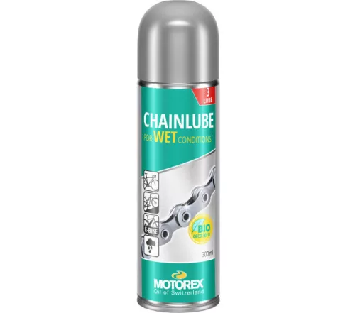 Kerékpár Láncolaj Motorex Chainlube Wet Nedves Spray 300Ml 1db