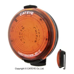   Lámpa Kerékpárra Cateye Wearable-X Sl-Wa100 Ruhára Piros Usb Tölt Szíjjal!!!