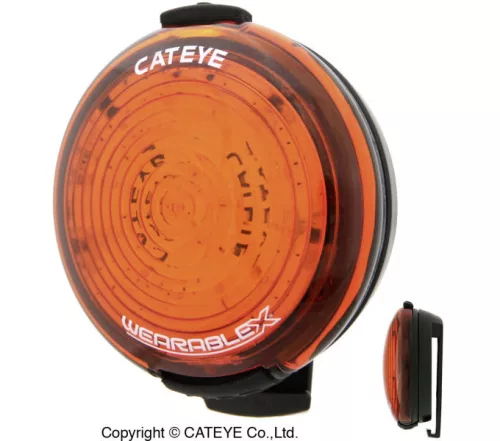 Lámpa Kerékpárra Cateye Wearable-X Sl-Wa100 Ruhára Piros Usb Tölt Szíjjal!!!