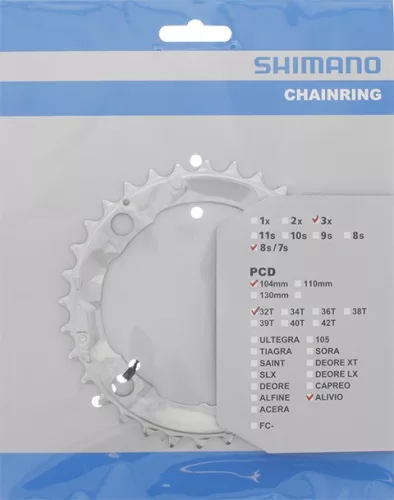 Shimano Lánckerék Kerékpárra 32F Fcm415 32F Ezüst 7-es 8-as