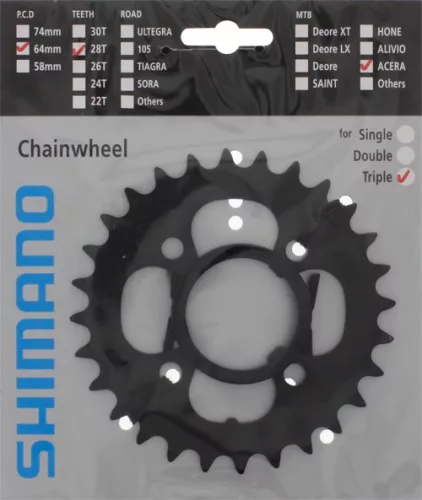 Shimano Lánckerék Kerékpárra 28F Fcm361