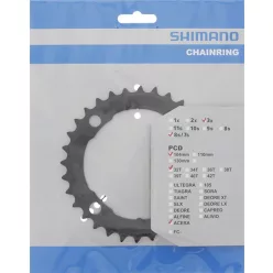 Shimano Lánckerék Kerékpárra 32F Fcm361 Fekete