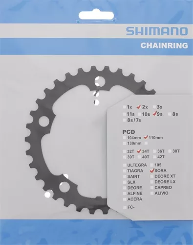 Shimano Lánckerék Kerékpárra 34F Fc3550 Fekete