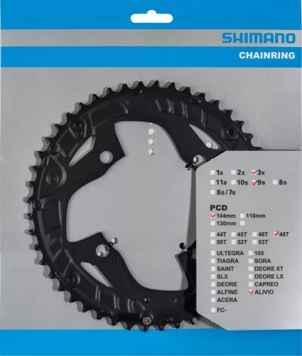Shimano Lánckerék Kerékpárra Fc-T4010 48F Fekete