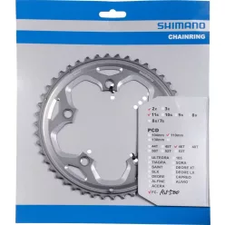   Shimano Lánckerék Kerékpárra Fc-Rs500 46F-Mj Ezüst 110mm